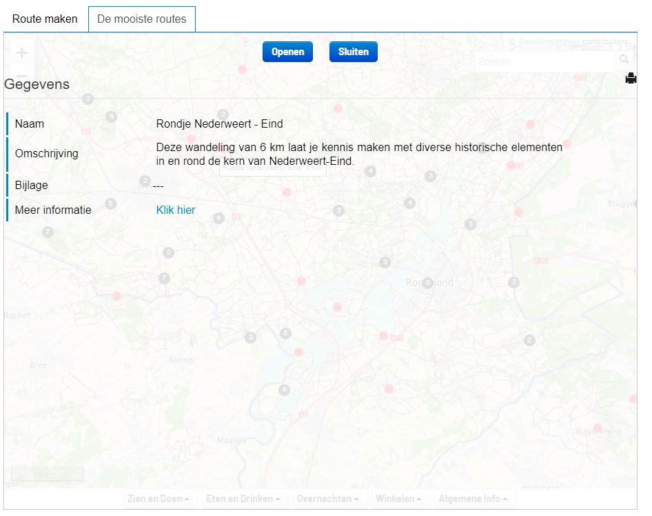 Keuze specifieke route
